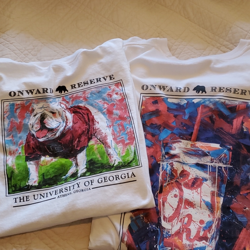 Onward Reserve tshirts, Large, Georgia Bulldogs